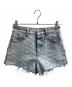 ALEXANDER WANG（アレキサンダー・ワン）の古着「BITE high rise  デニムショートパンツ　/　4DC2204781」｜インディゴ