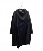 ISSEY MIYAKEイッセイミヤケ）の古着「アシンメトリーワンピース」｜ブラック