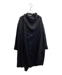 ISSEY MIYAKE（イッセイミヤケ）の古着「アシンメトリーワンピース」｜ブラック
