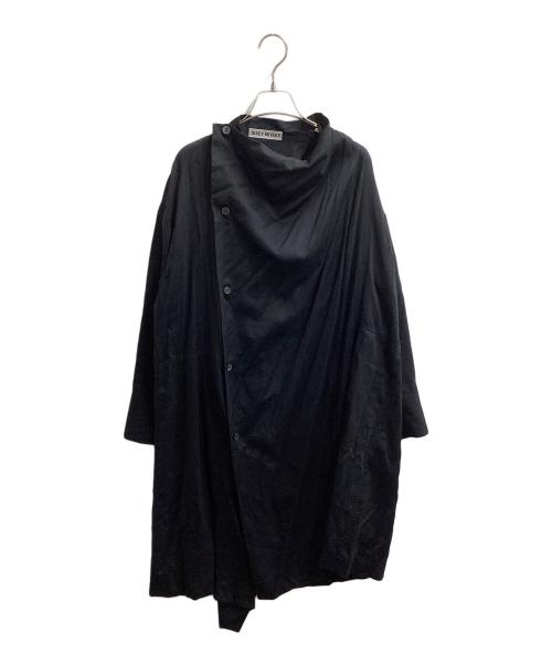 ISSEY MIYAKE（イッセイミヤケ）ISSEY MIYAKE (イッセイミヤケ) アシンメトリーワンピース ブラック サイズ:1の古着・服飾アイテム
