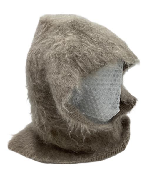 me ISSEY MIYAKE（ミーイッセイ ミヤケ）me ISSEY MIYAKE (ミーイッセイ ミヤケ) モヘア混バラクラバ / MI34AD832 グレージュの古着・服飾アイテム