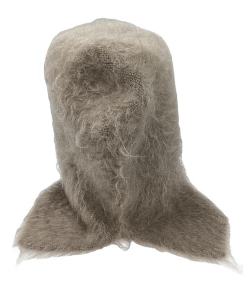 me ISSEY MIYAKE（ミーイッセイ ミヤケ）me ISSEY MIYAKE (ミーイッセイ ミヤケ) モヘア混バラクラバ / MI34AD832 グレージュの古着・服飾アイテム