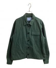 71 MICHAEL（ミシェル）の古着「ワークシャツジャケット」｜グリーン