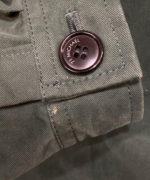 71 MICHAEL（ミシェル）71 MICHAEL (ミシェル) ワークシャツジャケット グリーン サイズ:Sの古着・服飾アイテム
