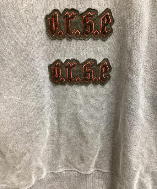 Azuma（アズマ）Azuma (アズマ) PATCHED DOCKING SWEAT SHIRT / パッチドドッキングスウェットシャツ / 25AH-CS-02 グレーの古着・服飾アイテム