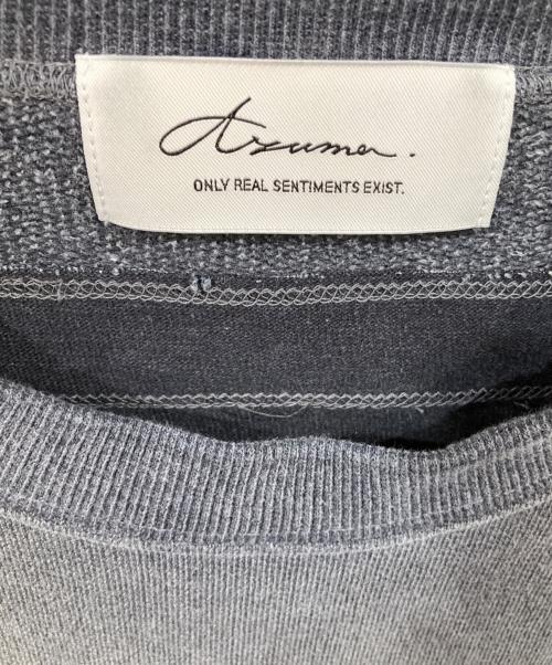 Azuma（アズマ）Azuma (アズマ) PATCHED DOCKING SWEAT SHIRT / パッチドドッキングスウェットシャツ / 25AH-CS-02 グレーの古着・服飾アイテム