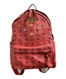 MCM（エムシーエム）の古着「ヴィセトス スタッズ リュック / 1014102520522」｜ピンク