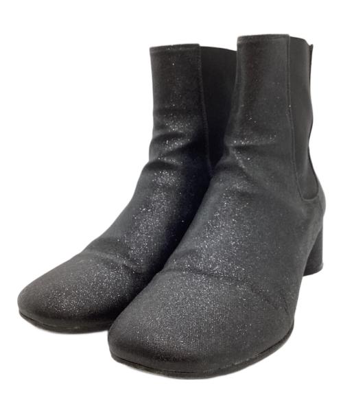 MM6 Maison Margiela（エムエムシックスメゾンマルジェラ）MM6 Maison Margiela (エムエムシックスメゾンマルジェラ) サイドゴアショートブーツ /S59WU0104 ブラック サイズ:37の古着・服飾アイテム