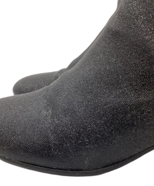 MM6 Maison Margiela（エムエムシックスメゾンマルジェラ）MM6 Maison Margiela (エムエムシックスメゾンマルジェラ) サイドゴアショートブーツ /S59WU0104 ブラック サイズ:37の古着・服飾アイテム