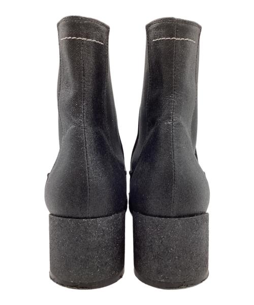 MM6 Maison Margiela（エムエムシックスメゾンマルジェラ）MM6 Maison Margiela (エムエムシックスメゾンマルジェラ) サイドゴアショートブーツ /S59WU0104 ブラック サイズ:37の古着・服飾アイテム