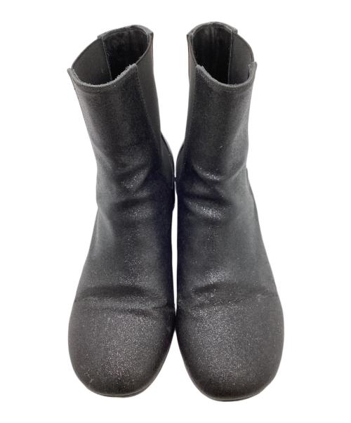 MM6 Maison Margiela（エムエムシックスメゾンマルジェラ）MM6 Maison Margiela (エムエムシックスメゾンマルジェラ) サイドゴアショートブーツ /S59WU0104 ブラック サイズ:37の古着・服飾アイテム