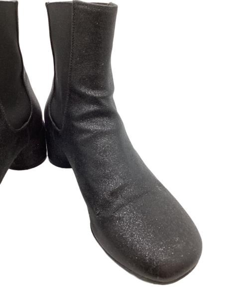 MM6 Maison Margiela（エムエムシックスメゾンマルジェラ）MM6 Maison Margiela (エムエムシックスメゾンマルジェラ) サイドゴアショートブーツ /S59WU0104 ブラック サイズ:37の古着・服飾アイテム