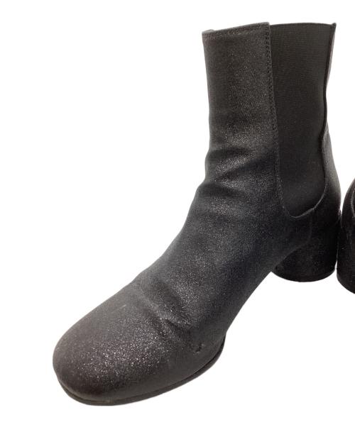 MM6 Maison Margiela（エムエムシックスメゾンマルジェラ）MM6 Maison Margiela (エムエムシックスメゾンマルジェラ) サイドゴアショートブーツ /S59WU0104 ブラック サイズ:37の古着・服飾アイテム