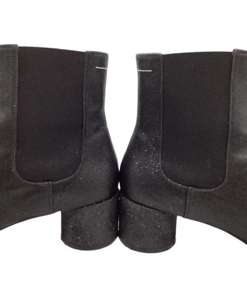 MM6 Maison Margiela（エムエムシックスメゾンマルジェラ）MM6 Maison Margiela (エムエムシックスメゾンマルジェラ) サイドゴアショートブーツ /S59WU0104 ブラック サイズ:37の古着・服飾アイテム