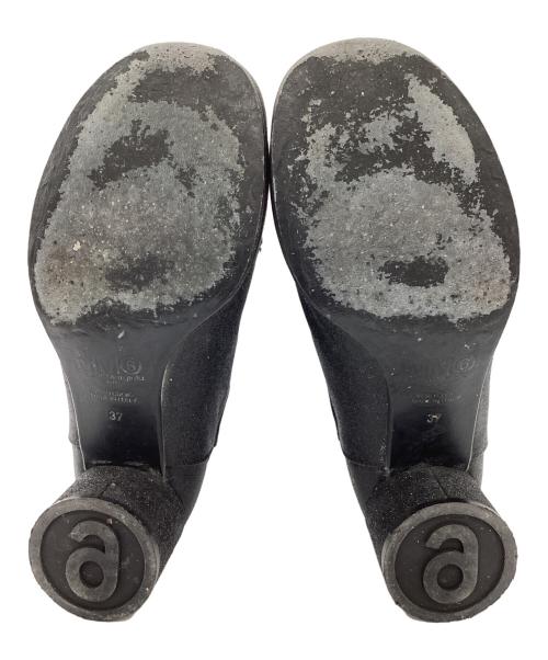 MM6 Maison Margiela（エムエムシックスメゾンマルジェラ）MM6 Maison Margiela (エムエムシックスメゾンマルジェラ) サイドゴアショートブーツ /S59WU0104 ブラック サイズ:37の古着・服飾アイテム