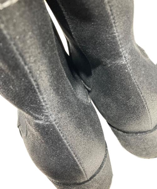 MM6 Maison Margiela（エムエムシックスメゾンマルジェラ）MM6 Maison Margiela (エムエムシックスメゾンマルジェラ) サイドゴアショートブーツ /S59WU0104 ブラック サイズ:37の古着・服飾アイテム