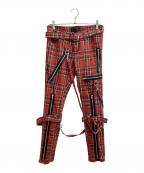 TRIPP NYCトリップニューヨークシティー）の古着「ボンテージパンツ」｜レッド