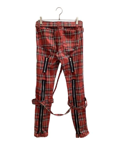 TRIPP NYC（トリップニューヨークシティー）TRIPP NYC (トリップニューヨークシティー) ボンテージパンツ レッド サイズ:28/7の古着・服飾アイテム
