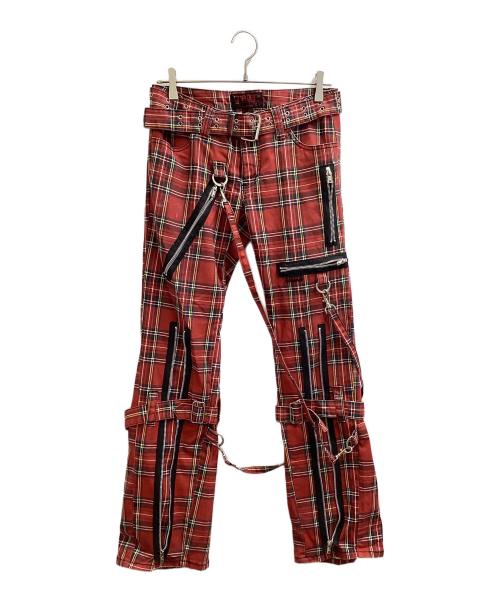 TRIPP NYC（トリップニューヨークシティー）TRIPP NYC (トリップニューヨークシティー) ボンテージパンツ レッド サイズ:28/7の古着・服飾アイテム