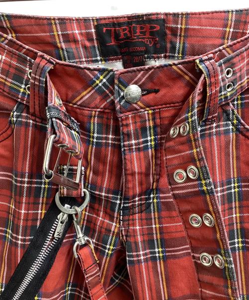 TRIPP NYC（トリップニューヨークシティー）TRIPP NYC (トリップニューヨークシティー) ボンテージパンツ レッド サイズ:28/7の古着・服飾アイテム