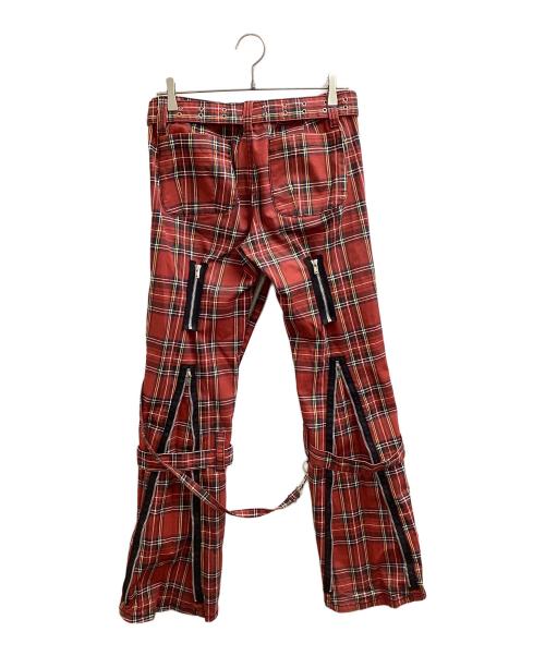TRIPP NYC（トリップニューヨークシティー）TRIPP NYC (トリップニューヨークシティー) ボンテージパンツ レッド サイズ:28/7の古着・服飾アイテム