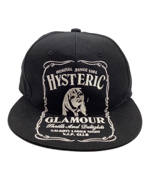 Hysteric Glamour（ヒステリックグラマー）Hysteric Glamour (ヒステリックグラマー) HYS WHISKY刺繍 キャップ ブラック 未使用品の古着・服飾アイテム