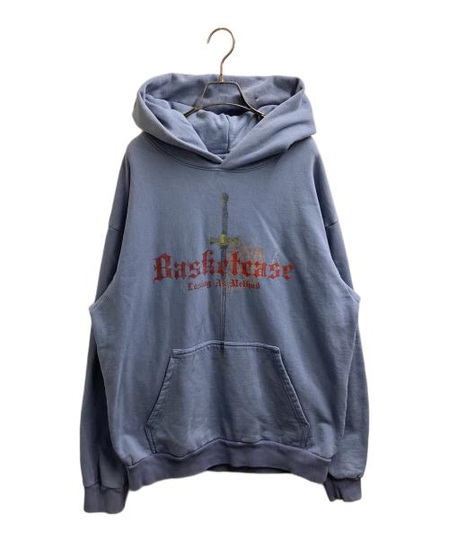 basketcase（バスケットケース）BASKETCASE (バスケットケース) RUSH, hoodie / パーカー / USA製 ブルー サイズ:XLの古着・服飾アイテム