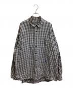 ADER errorアーダーエラー）の古着「Camicia Check Shirt」｜ブラック