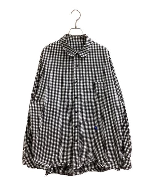 ADER error（アーダーエラー）ADER error (アーダーエラー) Camicia Check Shirt ブラック サイズ:XLの古着・服飾アイテム