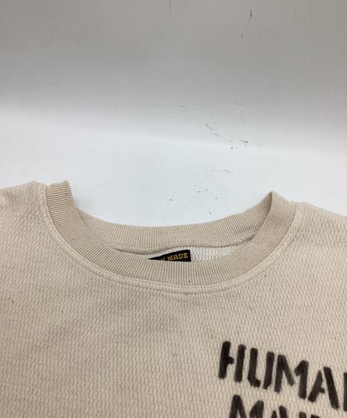 HUMAN MADE（ヒューマンメイド）HUMAN MADE (ヒューマンメイド) THERMAL L/S T-SHIRT アイボリー サイズ:XLの古着・服飾アイテム