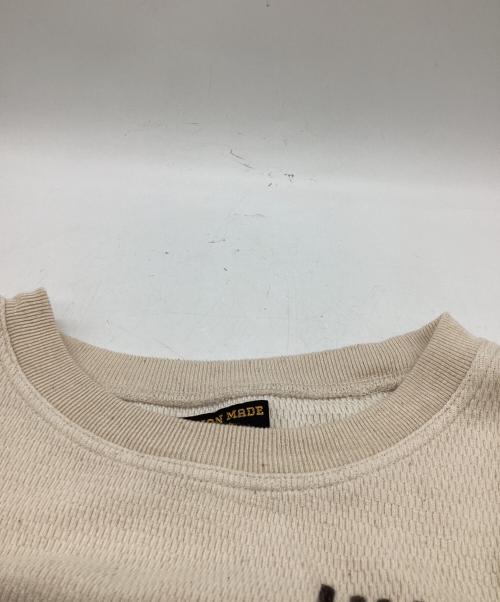 HUMAN MADE（ヒューマンメイド）HUMAN MADE (ヒューマンメイド) THERMAL L/S T-SHIRT アイボリー サイズ:XLの古着・服飾アイテム