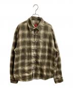 THE BOY HAS NO PATIENCEザボーイハズノーパティエンス）の古着「BLOOD MOON NIGHT HOT DIAMOND SHIRT」｜ブラウン
