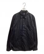 COMME des GARCONS HOMMEコムデギャルソン オム）の古着「コットン ブロードL/Sシャツ」｜ブラック
