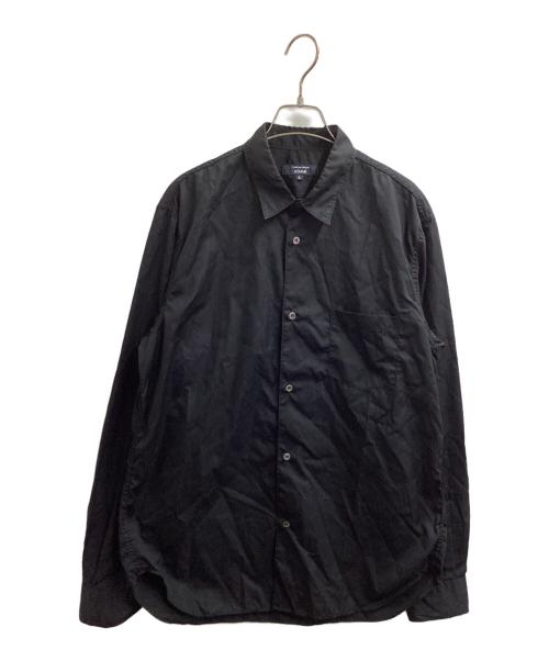 COMME des GARCONS HOMME（コムデギャルソン オム）COMME des GARCONS HOMME (コムデギャルソン オム) コットン ブロードL/Sシャツ ブラック サイズ:Lの古着・服飾アイテム