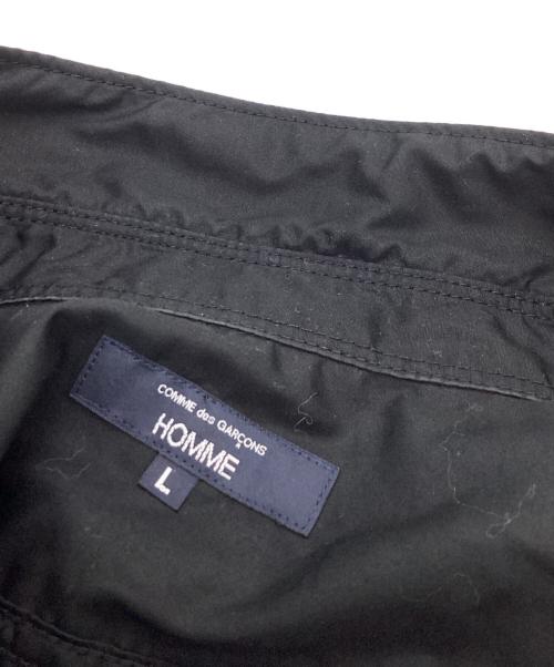 COMME des GARCONS HOMME（コムデギャルソン オム）COMME des GARCONS HOMME (コムデギャルソン オム) コットン ブロードL/Sシャツ ブラック サイズ:Lの古着・服飾アイテム