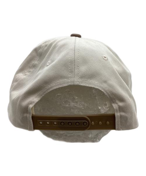 stussy（ステューシー）stussy (ステューシー) CHENILLE S SNAPBACK CAP アイボリー×グリーンの古着・服飾アイテム