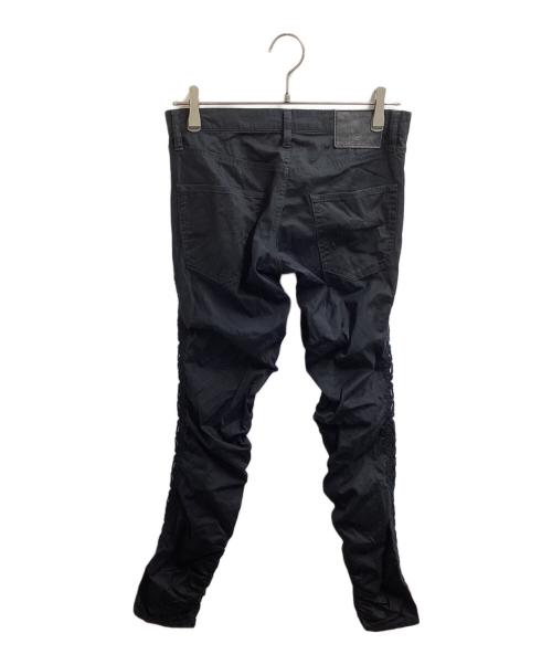 Hysteric Glamour（ヒステリックグラマー）Hysteric Glamour (ヒステリックグラマー) サイドレースアップ・シャーリングパンツ / 0121AP06 ブラック サイズ:Sの古着・服飾アイテム