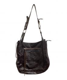 DIESEL（ディーゼル）の古着「レザーショルダーバッグ」｜ブラウン