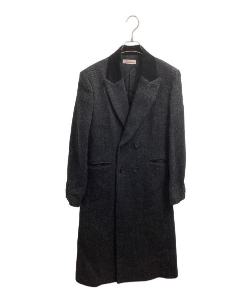 Animus.（アニムス）Animus. (アニムス) ヘリンボーン ダブルチェスターコート　/　An22aw-08 グレー サイズ:1の古着・服飾アイテム