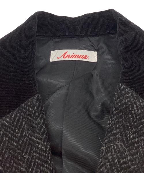 Animus.（アニムス）Animus. (アニムス) ヘリンボーン ダブルチェスターコート　/　An22aw-08 グレー サイズ:1の古着・服飾アイテム