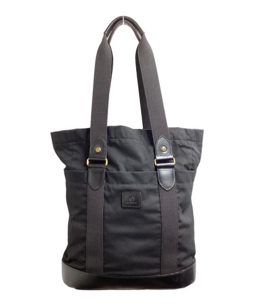 GLENROYAL（グレンロイヤル）GLENROYAL (グレンロイヤル) レザー×キャンバス トートバッグ ブラックの古着・服飾アイテム