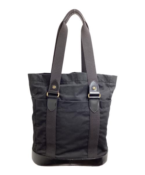 GLENROYAL（グレンロイヤル）GLENROYAL (グレンロイヤル) レザー×キャンバス トートバッグ ブラックの古着・服飾アイテム