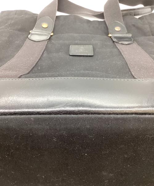 GLENROYAL（グレンロイヤル）GLENROYAL (グレンロイヤル) レザー×キャンバス トートバッグ ブラックの古着・服飾アイテム