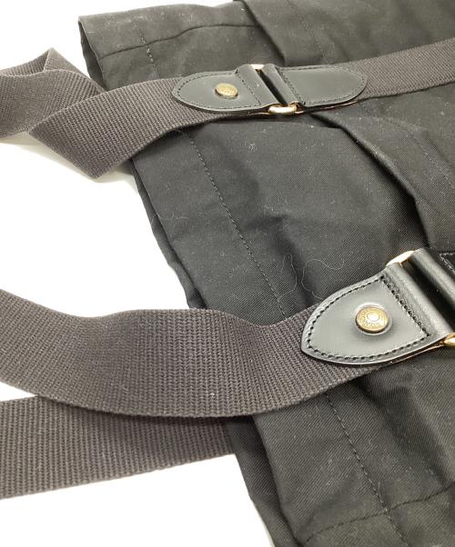 GLENROYAL（グレンロイヤル）GLENROYAL (グレンロイヤル) レザー×キャンバス トートバッグ ブラックの古着・服飾アイテム
