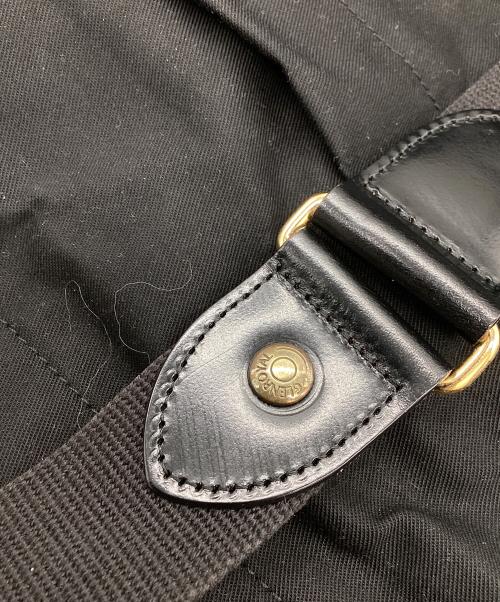 GLENROYAL（グレンロイヤル）GLENROYAL (グレンロイヤル) レザー×キャンバス トートバッグ ブラックの古着・服飾アイテム