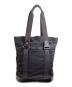 GLENROYAL (グレンロイヤル) レザー×キャンバス トートバッグ ブラック：10000円