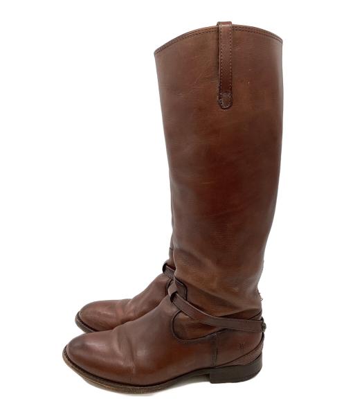 FRYE（フライ）FRYE (フライ) メキシコ製 ロングブーツ  ブラウン サイズ:7の古着・服飾アイテム