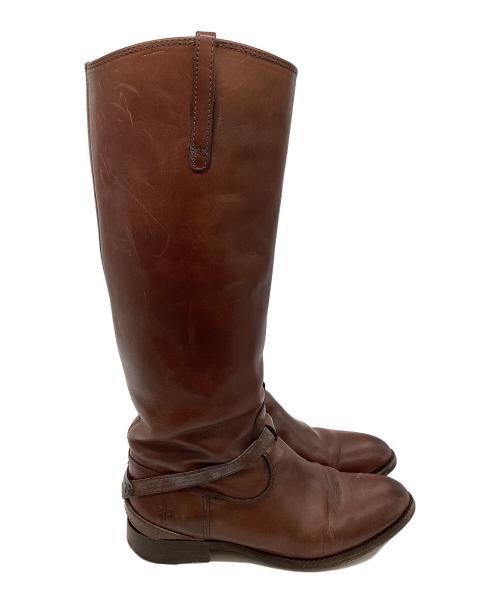 FRYE（フライ）FRYE (フライ) メキシコ製 ロングブーツ  ブラウン サイズ:7の古着・服飾アイテム
