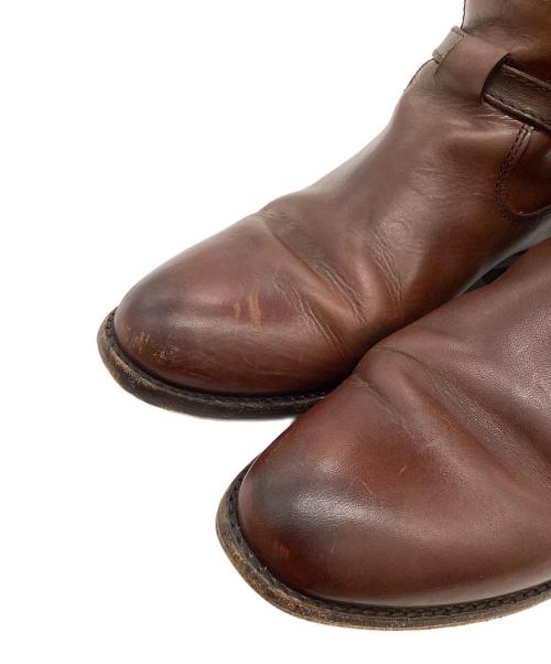 FRYE（フライ）FRYE (フライ) メキシコ製 ロングブーツ  ブラウン サイズ:7の古着・服飾アイテム