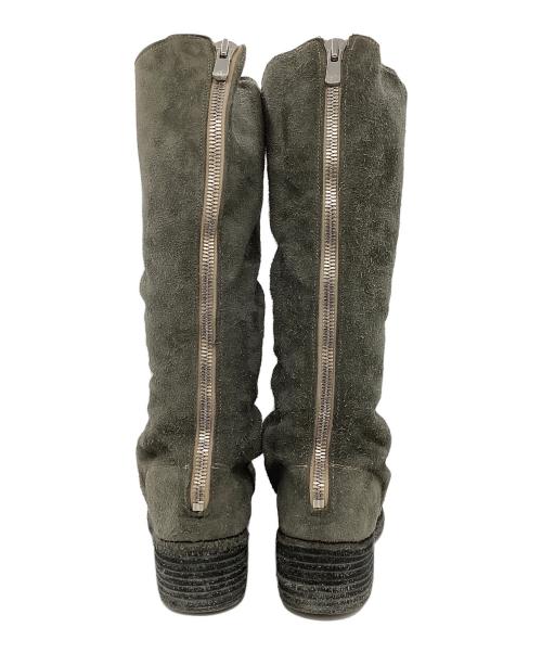GUIDI（グイディ）GUIDI (グイディ) バックジップスウェードロングブーツ グレー サイズ:37の古着・服飾アイテム